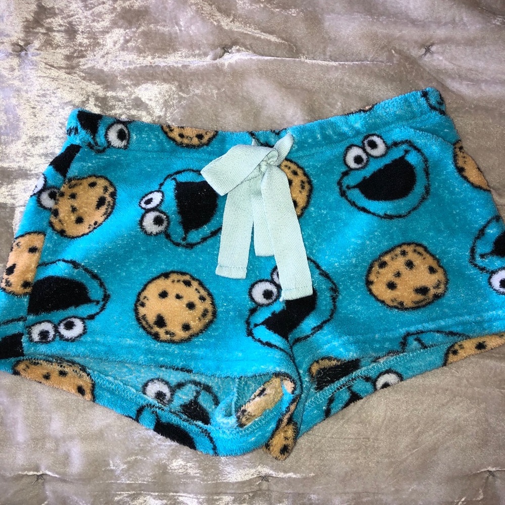Cookie Monster pajama shorts